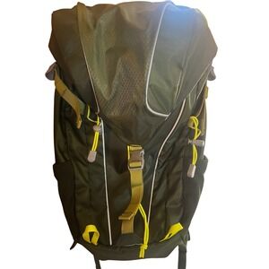 TOPI Hiking Backpack Lightweight Camping Travel Backpacking Daypack Green Yellow